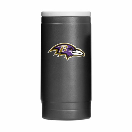 LOGO BRANDS Baltimore Ravens Flipside Powder Coat Slim Can Coolie 603-S12PC-34